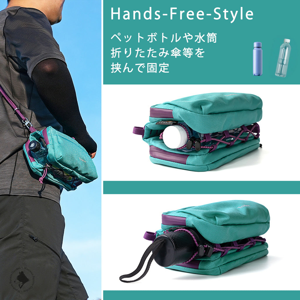 スマホ収納例取り出しやすい前面ポケットデザイン