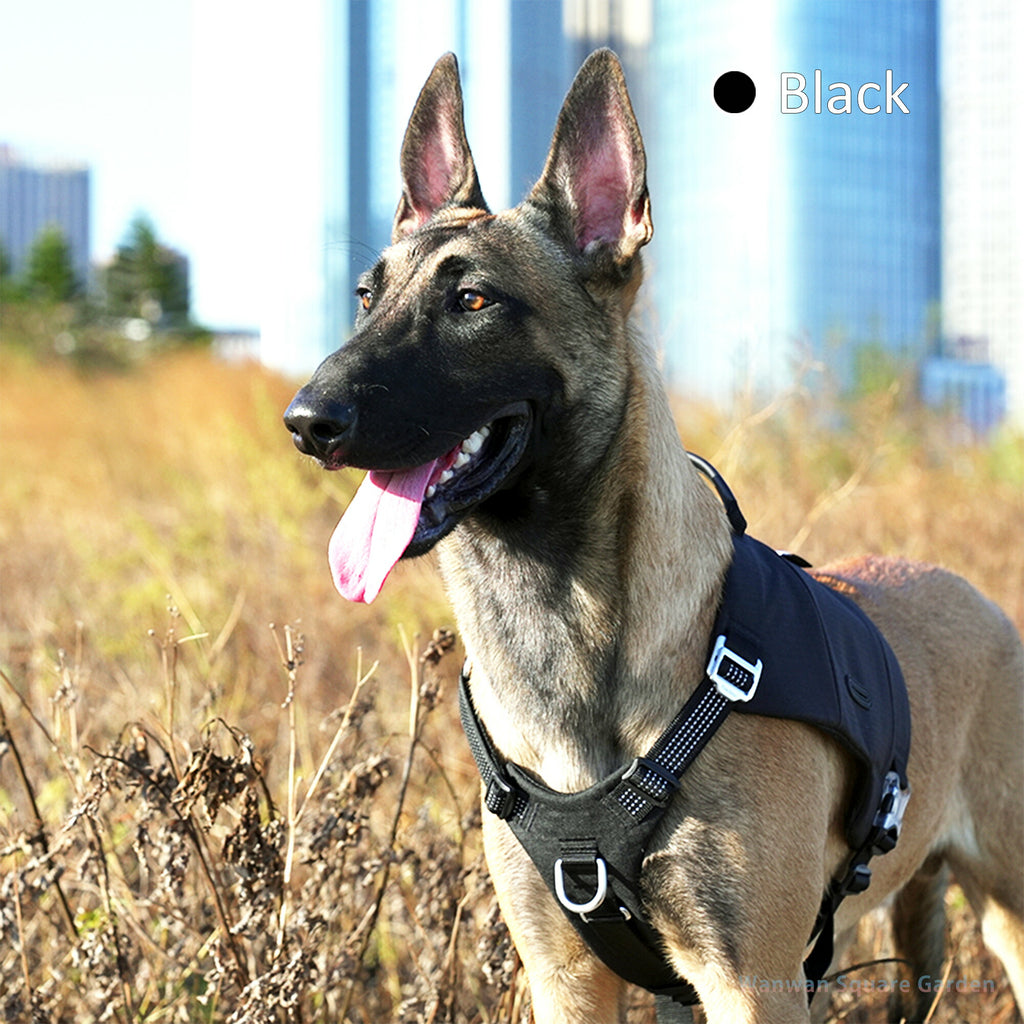 犬ハーネス中型/大型犬用Truelove簡単装着コーデュラ軽量メッシュパッドジッパー2WAYポケットバックパッカーハーネス
