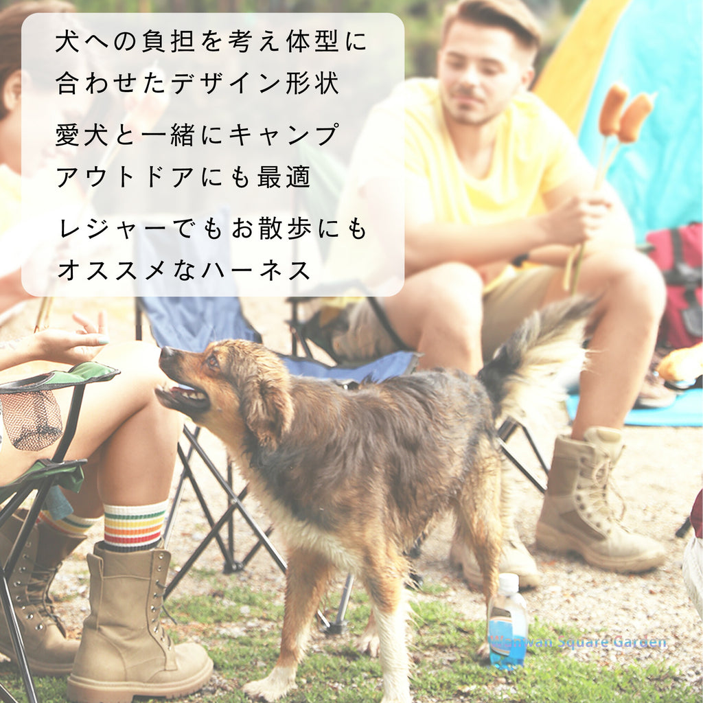 犬ハーネス中型/大型犬用Truelove簡単装着コーデュラ軽量メッシュパッドジッパー2WAYポケットバックパッカーハーネス