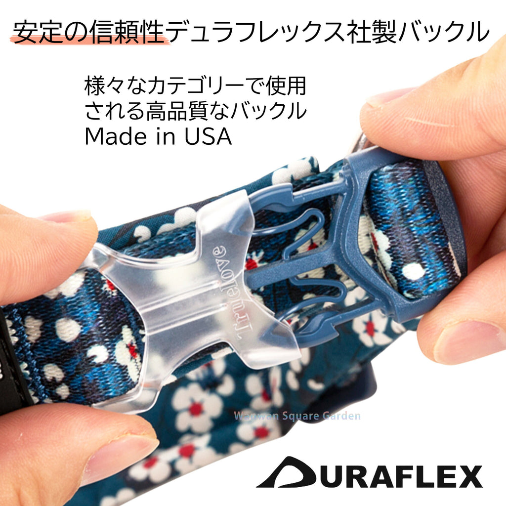 犬首輪犬用首輪軽い小型犬中型犬大型犬Trueloveブランド綿おしゃれ痛くない丈夫花柄フローラルカラー