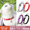 ネコ猫首輪のびる伸縮外れる安全チャームソフト軽量Trueloveブランド負担の少ない簡単にゃんチャームニャンベル猫用伸縮首輪