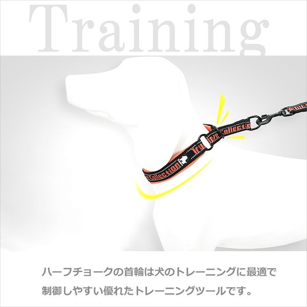 犬首輪ハーフチョーク引っ張り防止しつけ小型犬中型犬大型犬やわらかいおしゃれ痛くないソフトパッドメール便送料無料