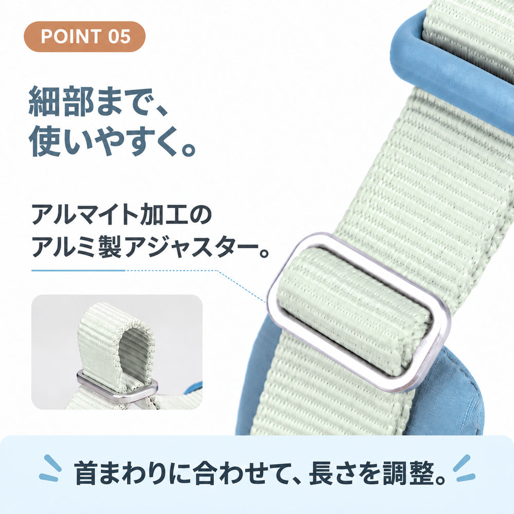 Truelove TLC5612 犬用首輪のアルマイト加工アルミ製アジャスター。首まわりに合わせて長さを調整