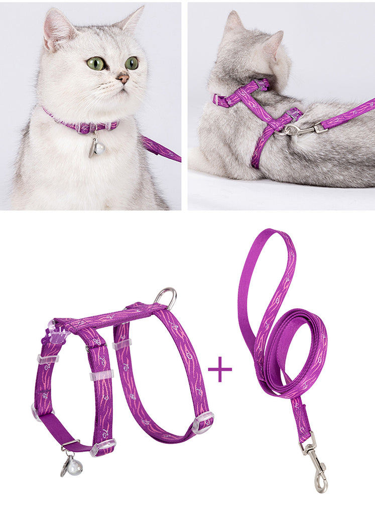 猫ハーネスソフトホールド軽量負担の少ない簡単にゃんチャームニャンベル超小型犬にも