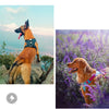 犬ハーネス夜間安全脱着可能Trueloveプレミアム丈夫USB充電LEDライトAirTagトラッキングケースナイトセーフティハーネス