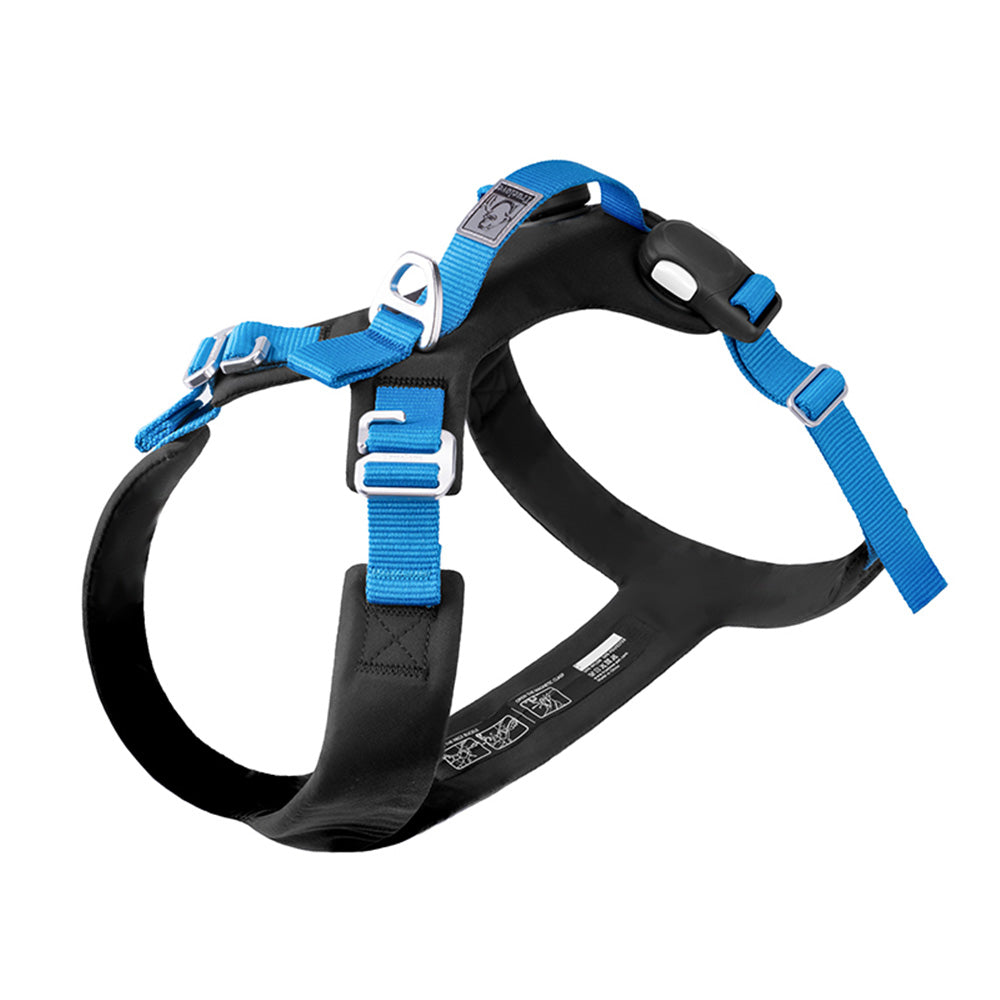 Truelove TLH6871 ブラック 縦型ハンドルと青いベルトを備えた犬用ハーネス