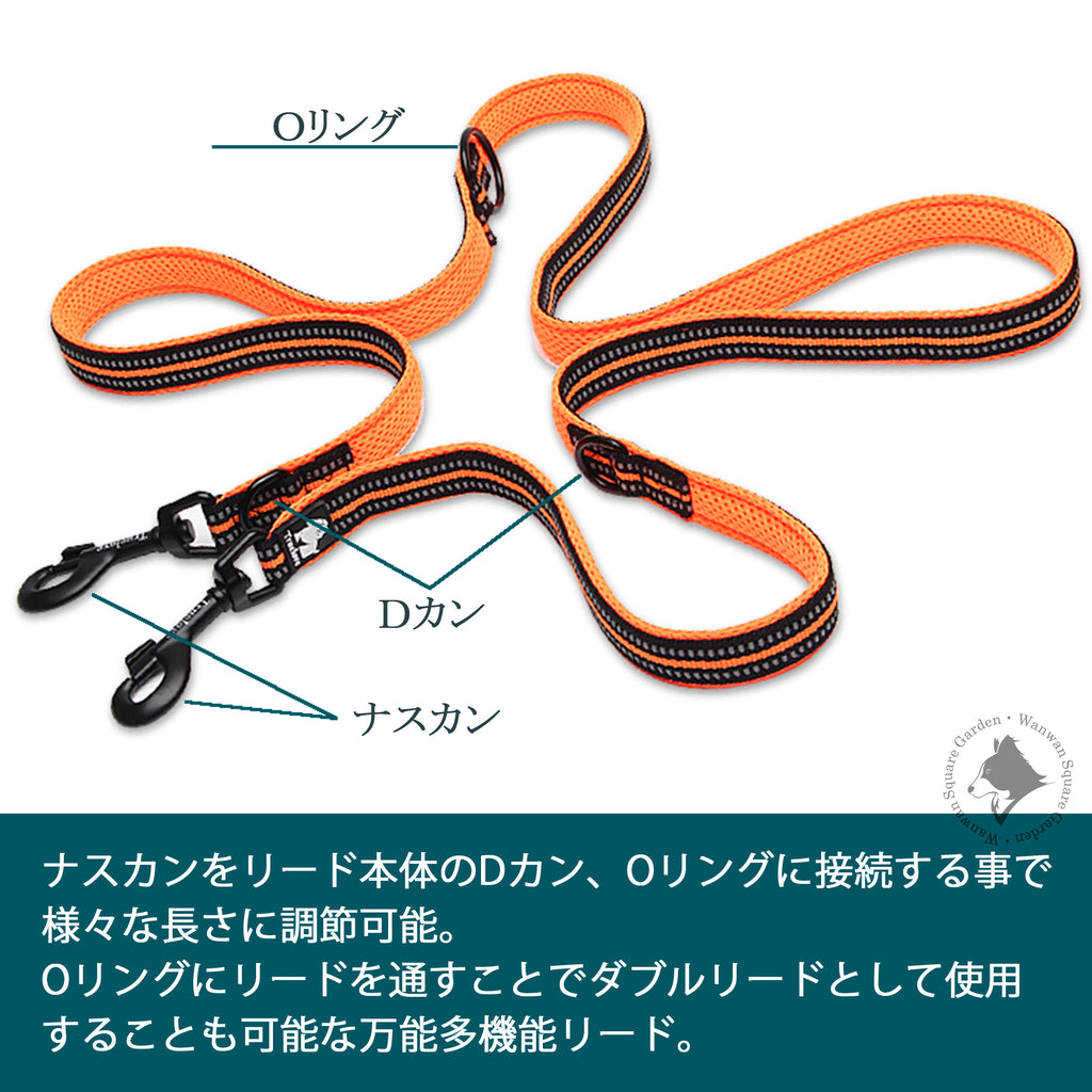 Truelove犬用ユニバーサルリードDカンOリング調節可能構造図多様な長さ調整ができるリード