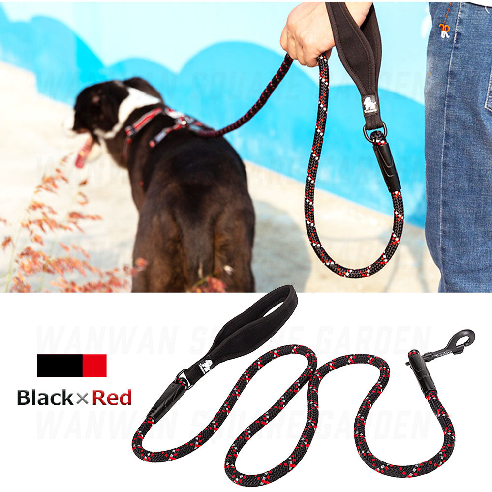 犬リード持ちやすいやわらかい丈夫小型犬中型犬大型犬ソフトハンドルCLIMBINGROPELEAD180
