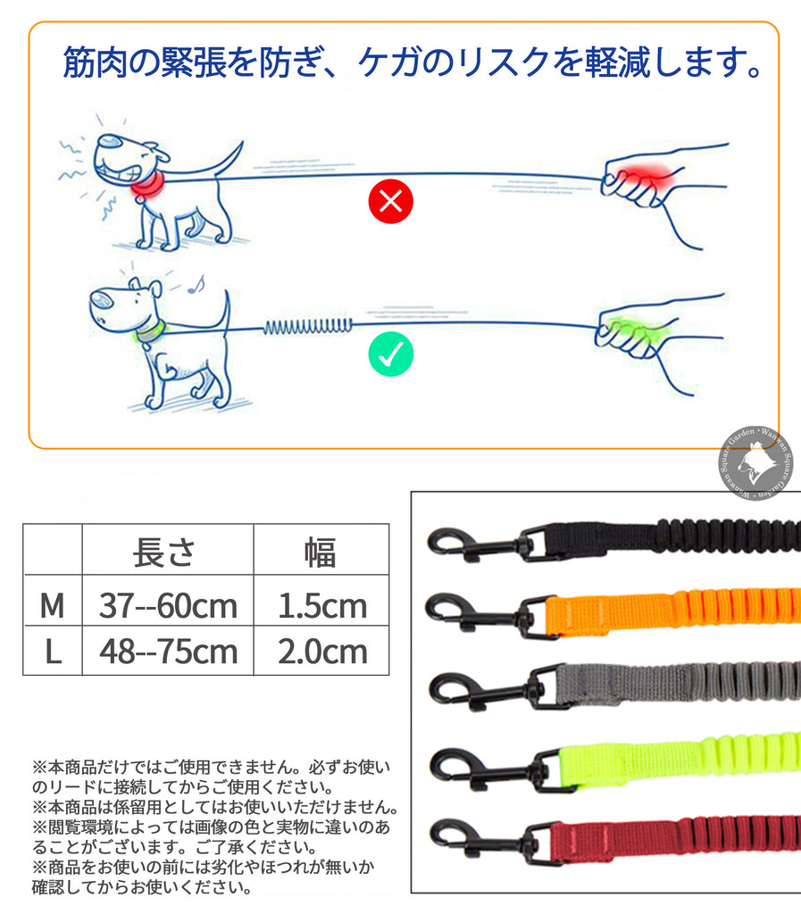 犬リード小型犬大型犬伸びる伸縮アタッチメント丈夫引っ張り対策Trueloveブランドゴムおしゃれ伸縮バンジーリード