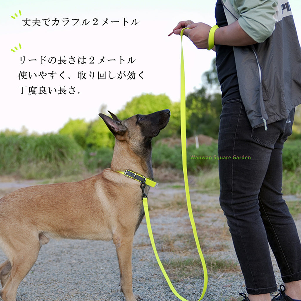 犬リード中型/大型犬用防水衛生的耐久力便利２メートル強化ATBC-PVCリード