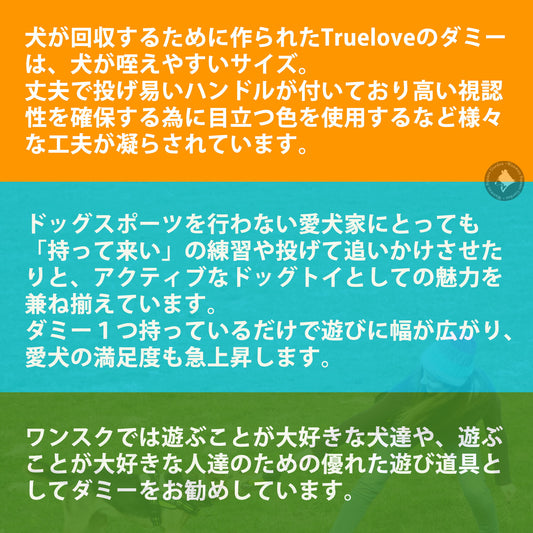 犬用おもちゃTrueloveブランド投げて引っ張る遊ぶアウトドア用品楽しい丈夫携帯フードケースレトリービングスナックダミーSNACKBAG