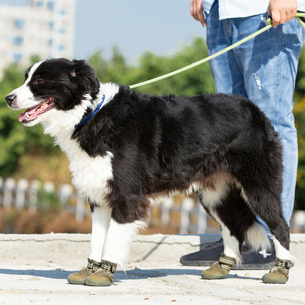 犬靴犬靴犬の靴ドッグシューズメッシュシューズソフト夏保護スポーツ介護足怪我シニアケア小型犬大型犬快適メッシュシューズ4個セット
